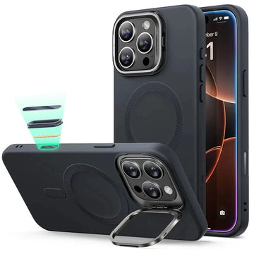 iPhone 16 Pro Max Cloud Soft Magnetic Case (Camera Control, Stash Stand) - Black ESR ESR