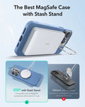 iPhone 16 Pro Max Cloud Soft Magnetic Case (Camera Control, Stash Stand) - Light Blue ESR ESR