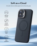 iPhone 16 Cloud Soft Magnetic Case (Camera Control, Stash Stand) - Black ESR ESR