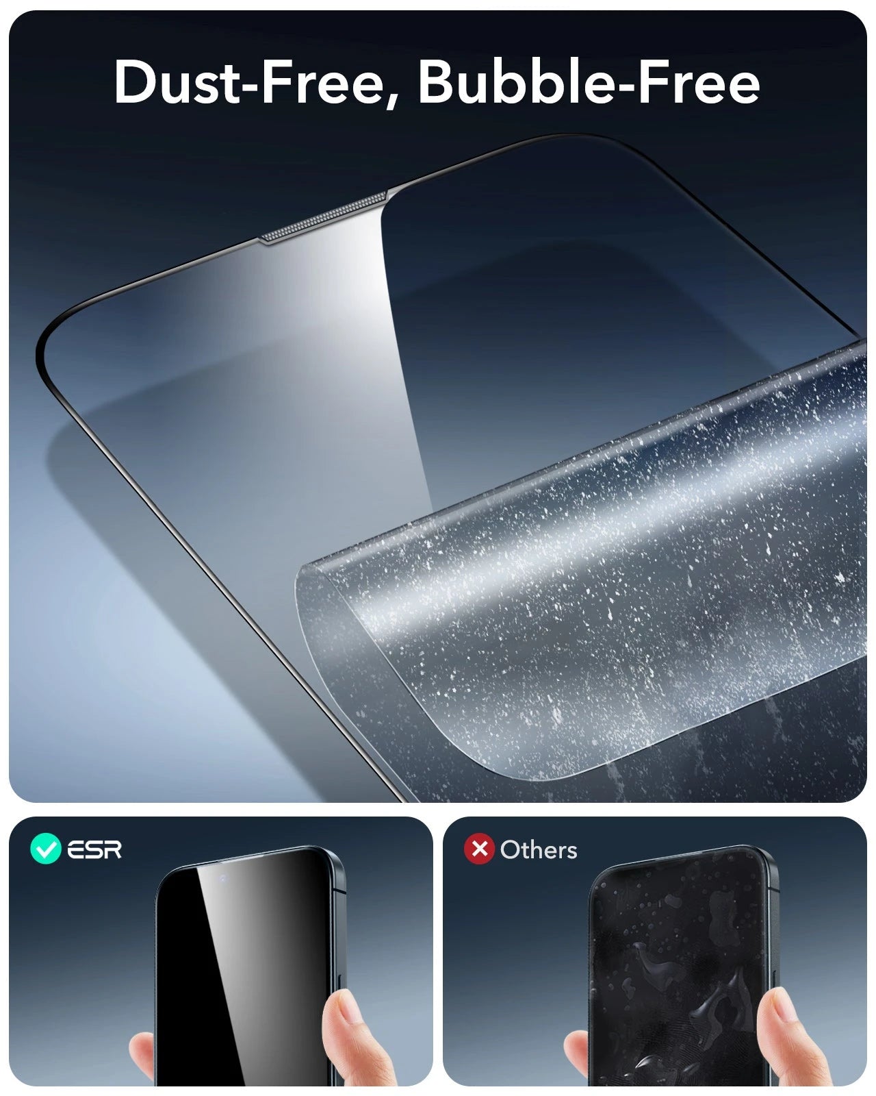 iPhone 16e HaloLock Classic Hybrid Case Protection Bundle - Frosted Black ESR ESR