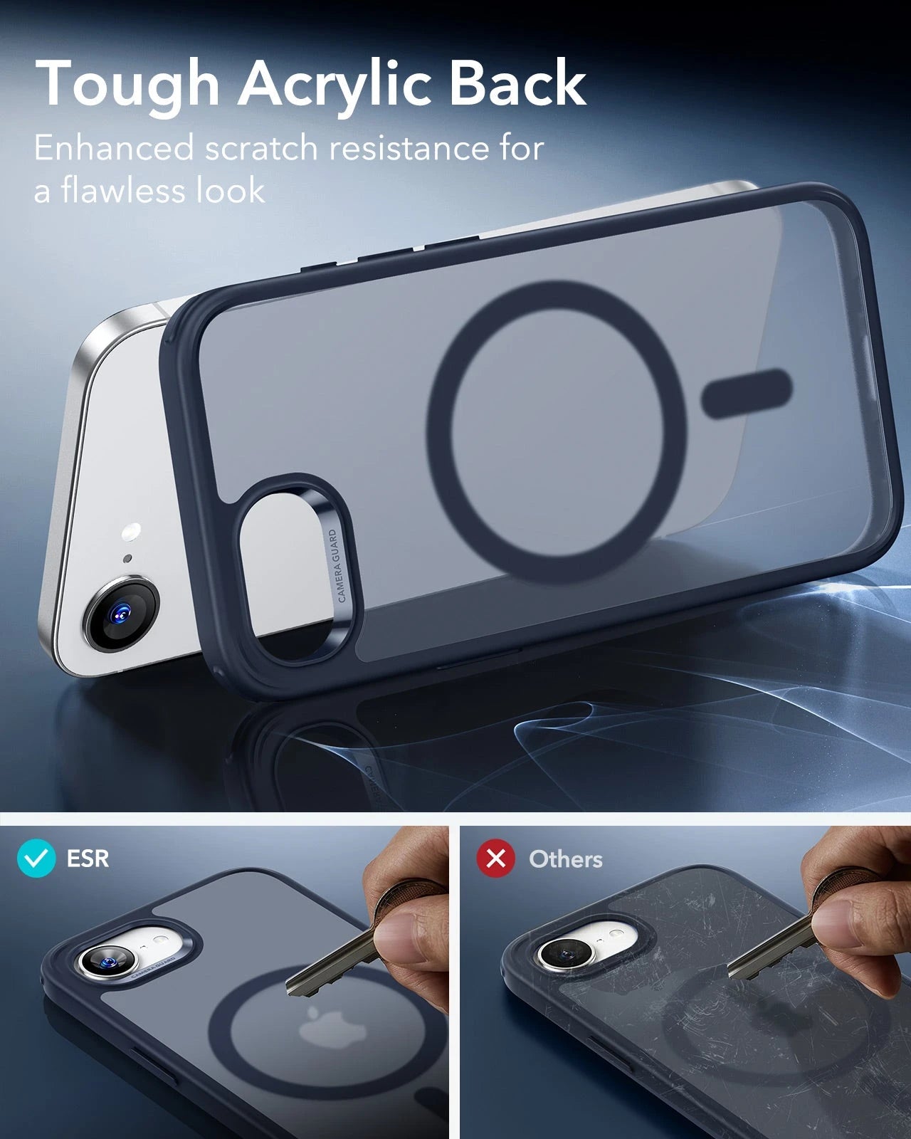 iPhone 16e HaloLock Classic Hybrid Case - Frosted Blue ESR ESR