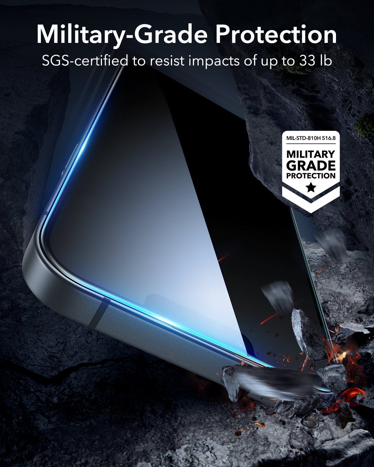 iPhone 16e UltraFit Classic Privacy Screen Protector - 3 Pack with Alignment Frame ESR ESR