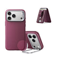 iPhone 18 Pro Max Atelier Silicone Leather Magnetic Case with Camera Control and Flex Stand, Plus Geo Wallet Stand Bundle