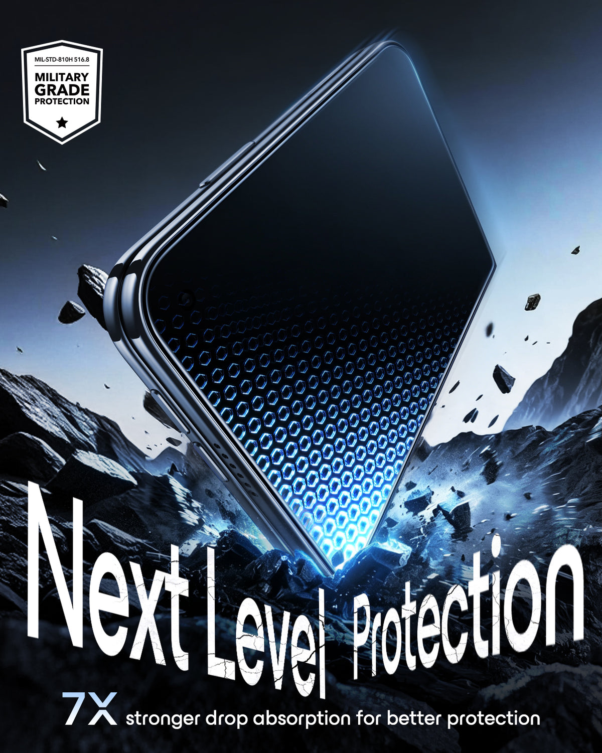esr iPhone Duo Armorite Tempered Glass Screen Protecor 7X stronger drop absorption for better protection