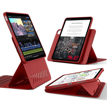 ipad air 11 inch case with stand red kf 1