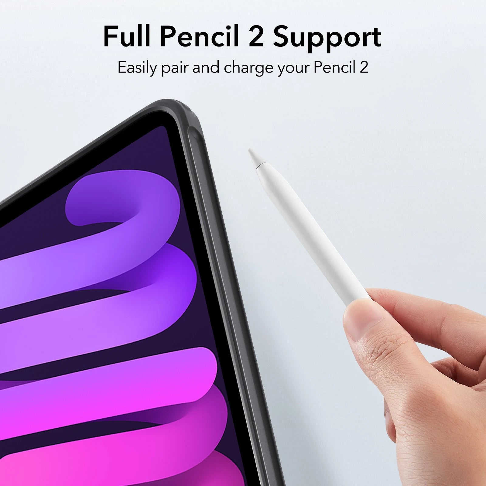 ipad mini 7 mini 6 case with detachable magnetic cover kf 5