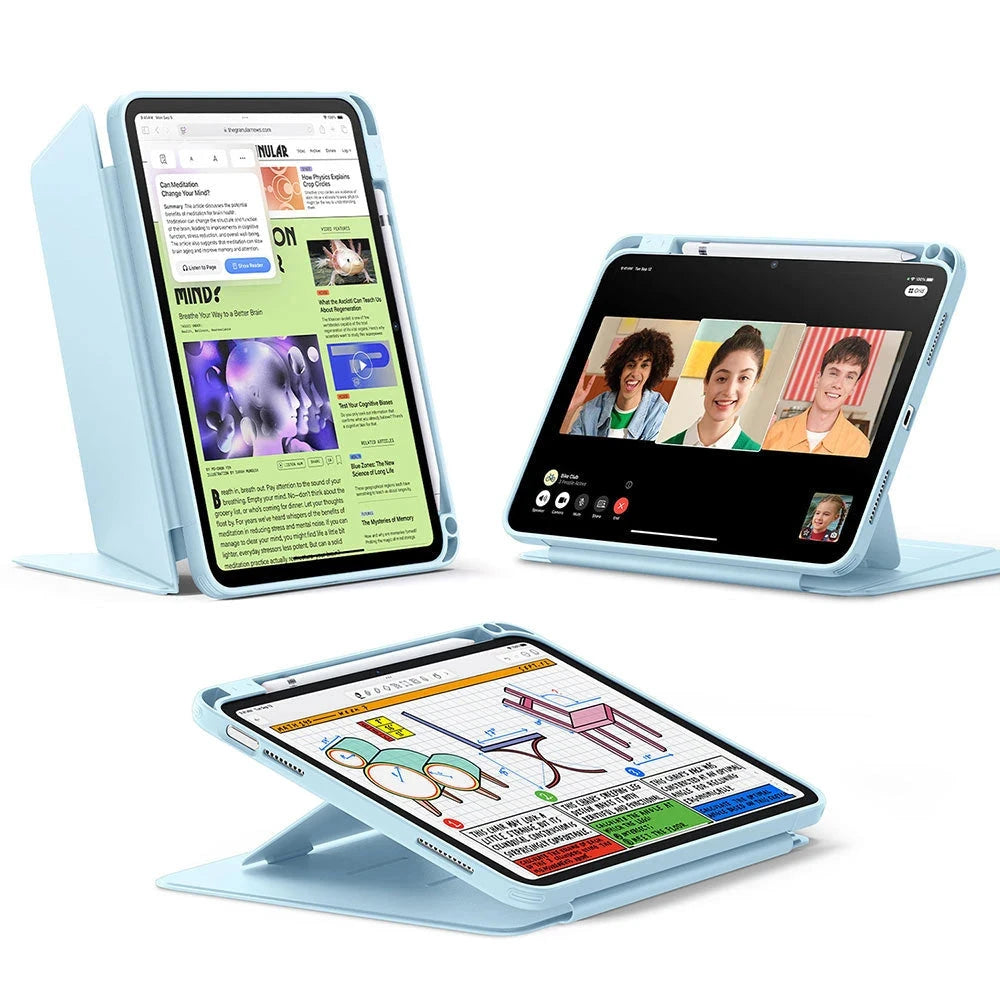 iPad 11" (A16, 2025) Flip Magnetic Case with Pencil Holder - Sky Blue ESR ESR