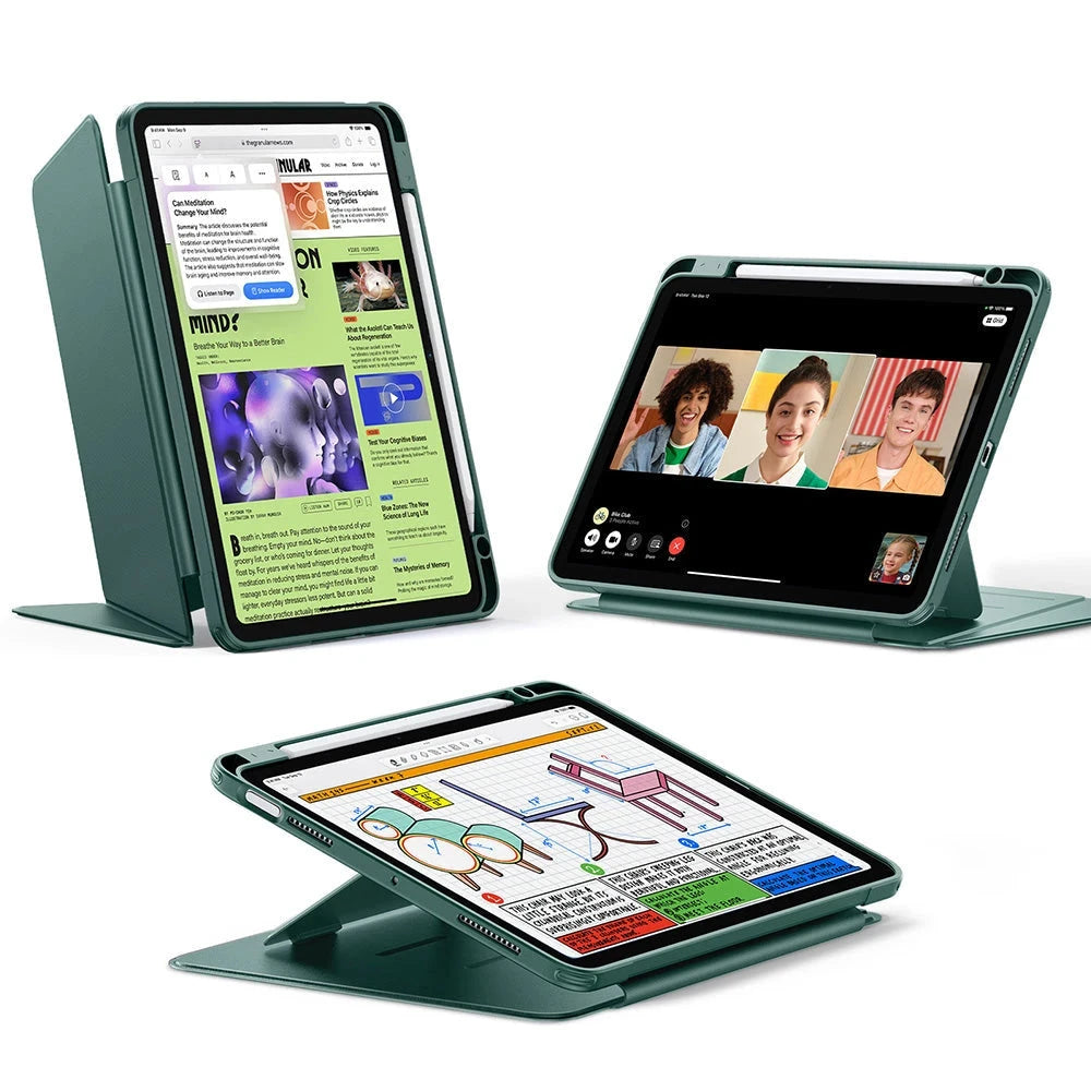 iPad Air 11" (2025) Flip Magnetic Case with Pencil Holder - Green ESR ESR