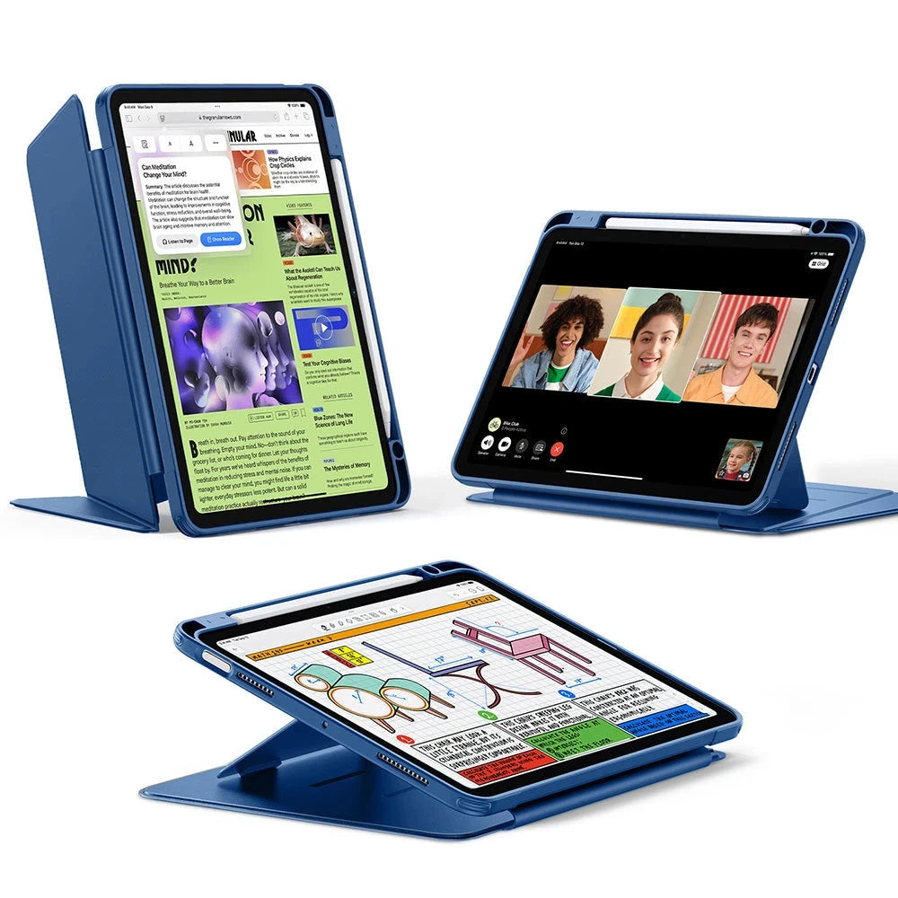 iPad Air 11" (2025) Flip Magnetic Case with Pencil Holder - Navy Blue ESR ESR