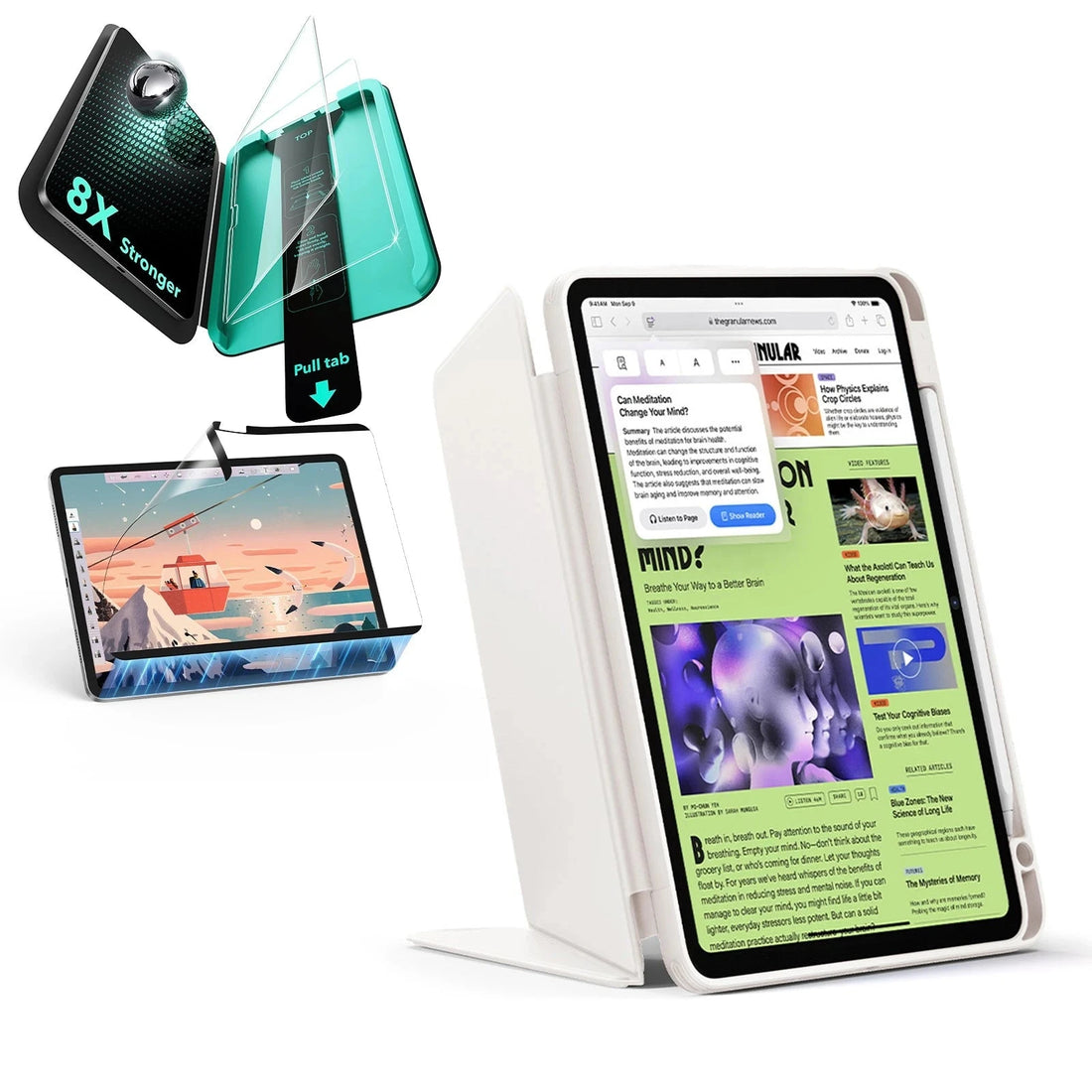 iPad Air 11" (2025) Flip Transformation Bundle - Starlight ESR ESR