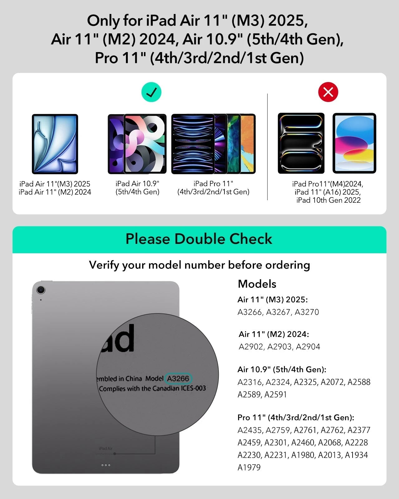 iPad Air 11" (2025/2024) Ascend Tastatur Hülle - DE Layout ESR ESR