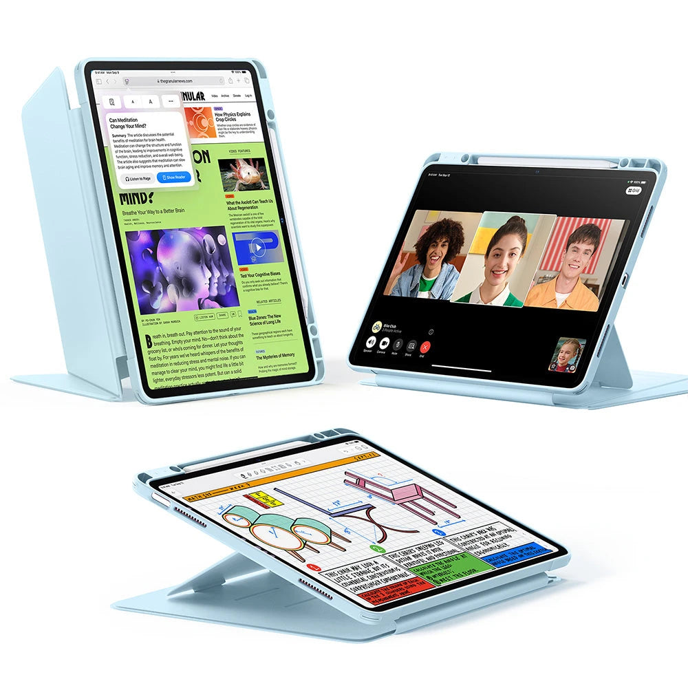iPad Air 13" (2025) Flip Magnetic Case with Pencil Holder - Sky Blue ESR ESR