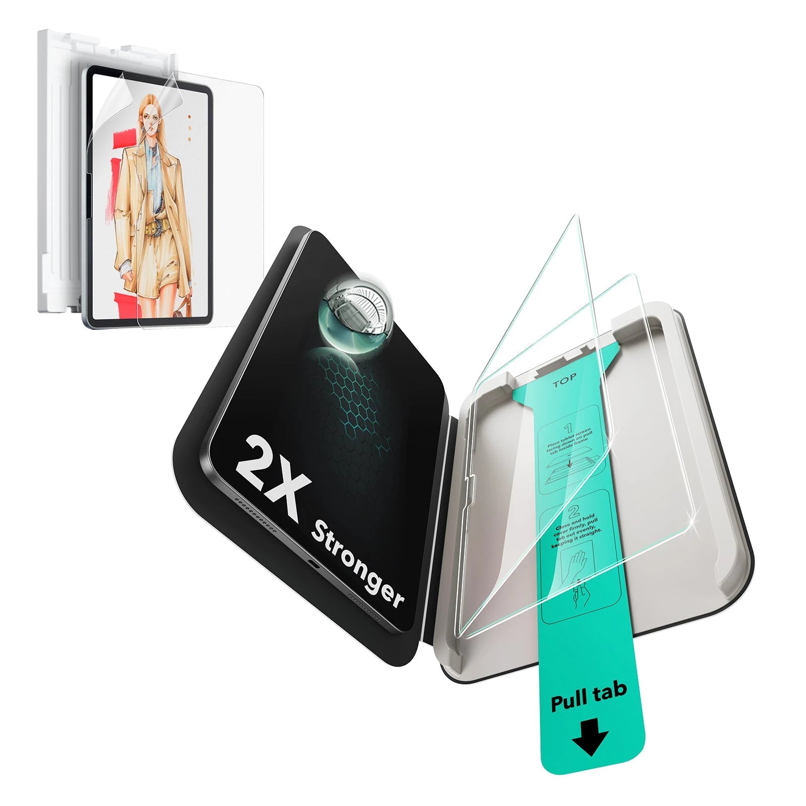 iPad Air 13" (2025) Paper-Feel Screen Protector Set - 2 Paper-Feel + 2 UltraFit Classic - ESR 
