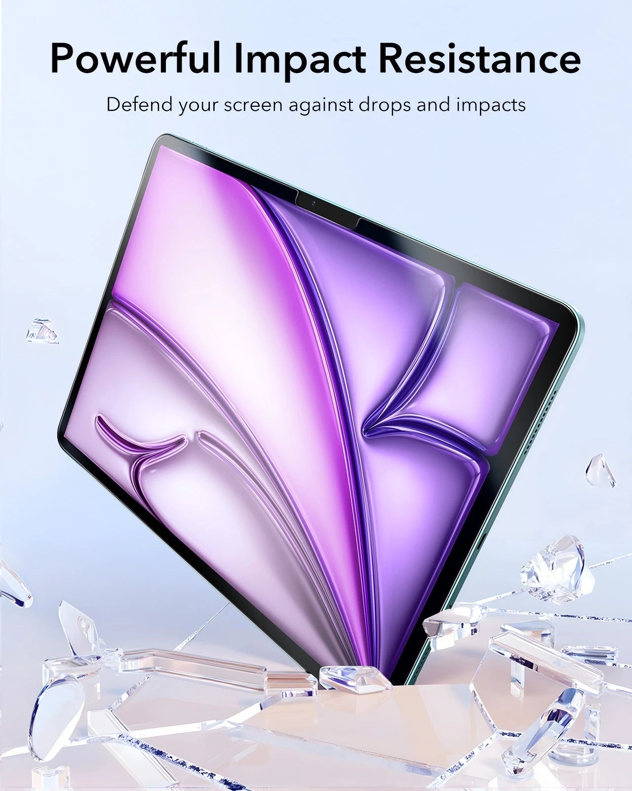 iPad Air 13" (2025) Paper-Feel Tempered-Glass Screen Protector Set - 2 Paper-Feel Tempered-Glass + 2 UltraFit Classic ESR ESR