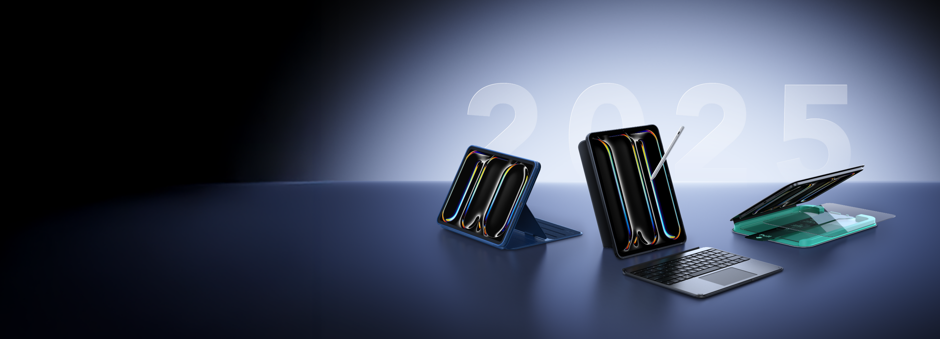 2025 iPad Pro Cases & Keyboards with Screen Protectors (M5, 8th Gen)
