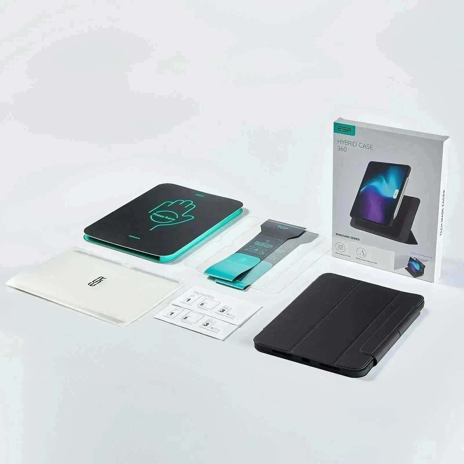 iPad Air 11″ (2025) Rebound Transformation Bundle - Black ESR ESR