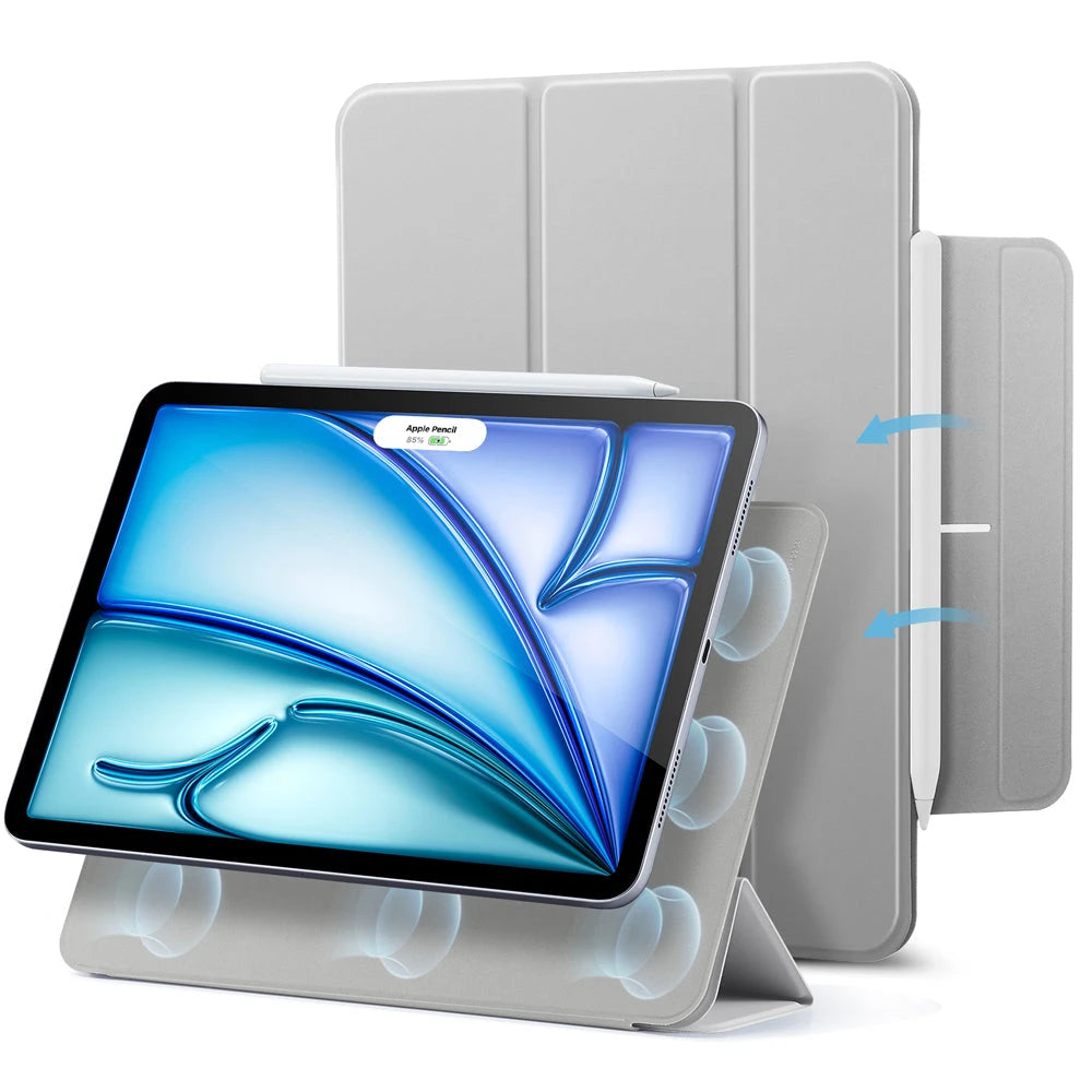 iPad Air 11″ (2025) Rebound Magnetic Case - Grey - ESR 
