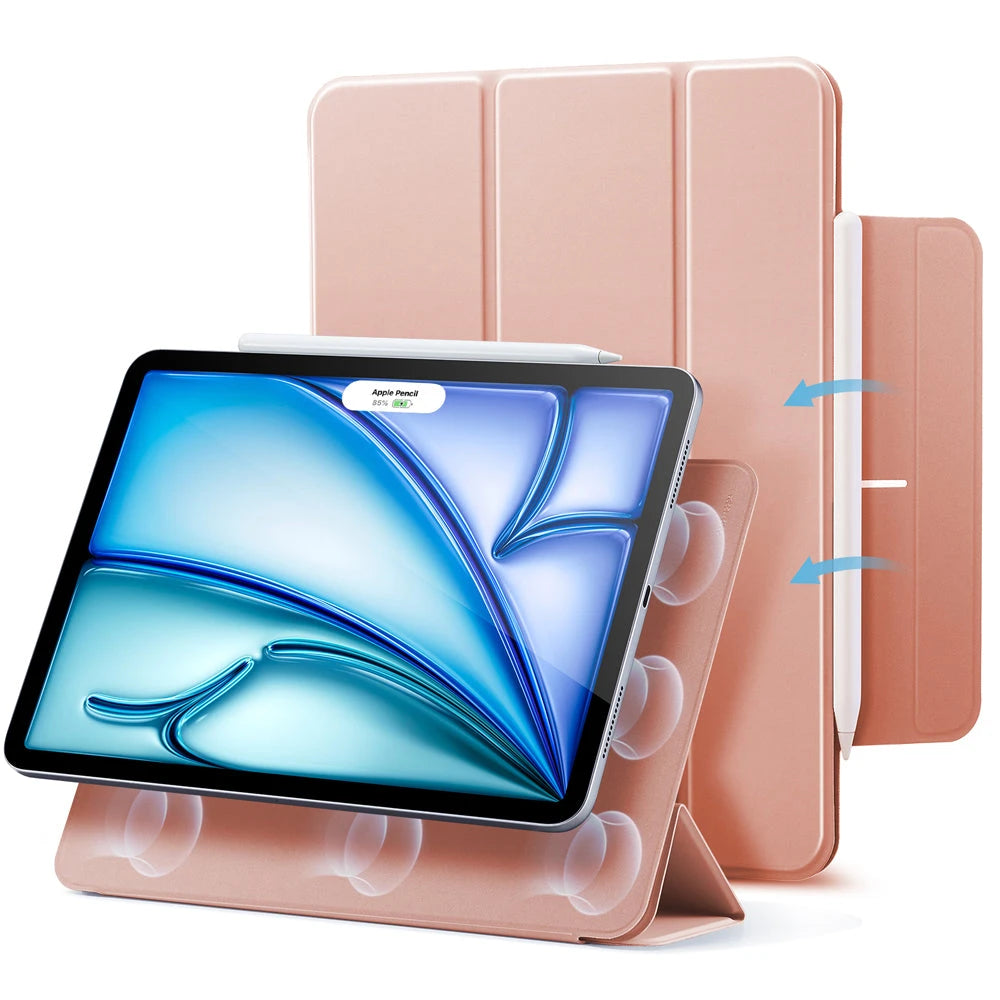 iPad Air 11″ (2025) Rebound Magnetic Case - Rose Glod - ESR 