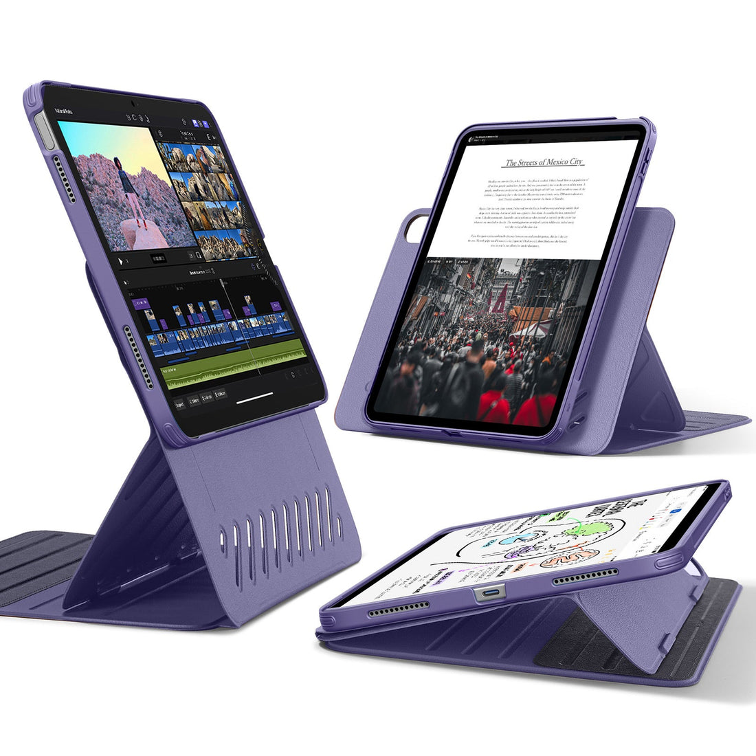 iPad 11" (A16, 2025) Shift Magnetic Case - Purple ESR ESR